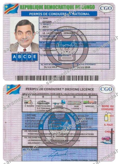 CONGO driving license version 2